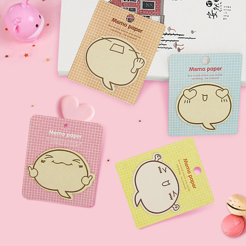 COMBO 4 SET GIẤY NHỚ MEMO PAPER SIÊU ĐÁNG YÊU T.CRAFT HOUSE