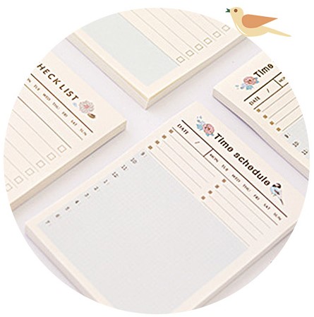 GIẤY NHỚ CÓ KẺ BẢNG KẾ HOẠCH THEO TUẦN/ THÁNG TIỆN LỢI T-CRAFT ^^