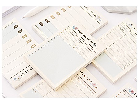 GIẤY NHỚ CÓ KẺ BẢNG KẾ HOẠCH THEO TUẦN/ THÁNG TIỆN LỢI T-CRAFT ^^