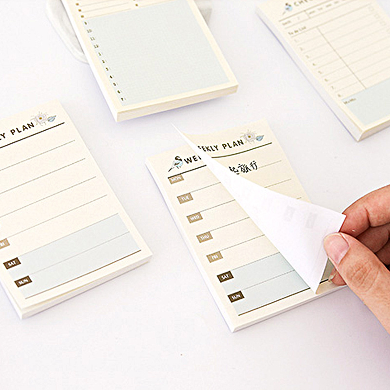 GIẤY NHỚ CÓ KẺ BẢNG KẾ HOẠCH THEO TUẦN/ THÁNG TIỆN LỢI T-CRAFT ^^