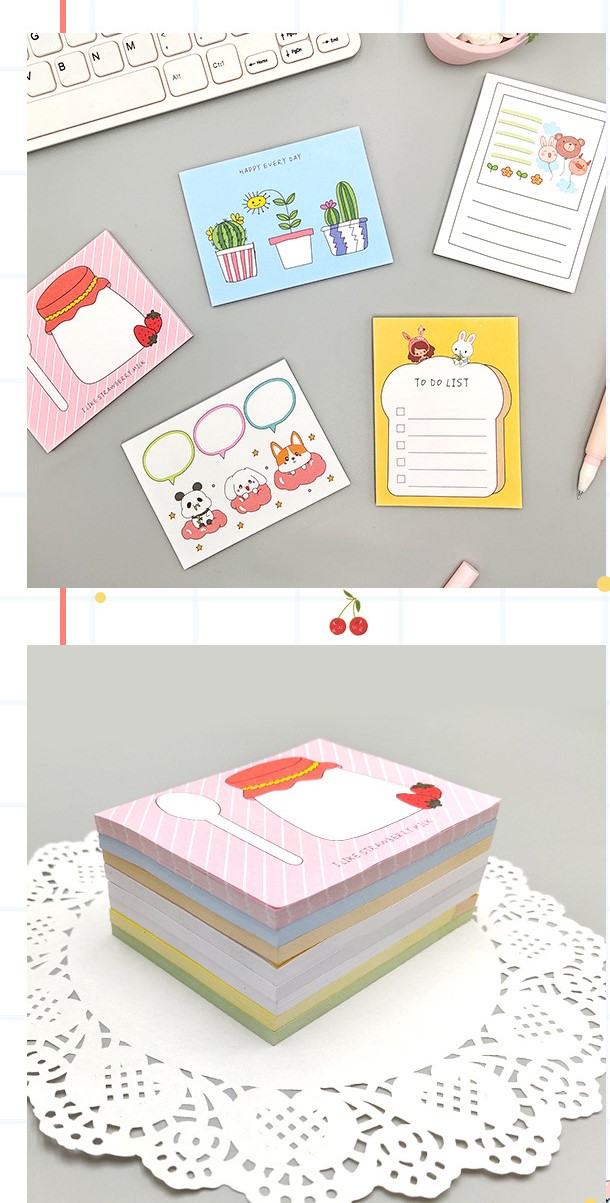 GIẤY NHỚ ĐỦ HÌNH DẠNG DỄ THƯƠNG GỌN NHẸ, TIỆN LỢI, DỄ MANG THEO T-CRAFT ^^