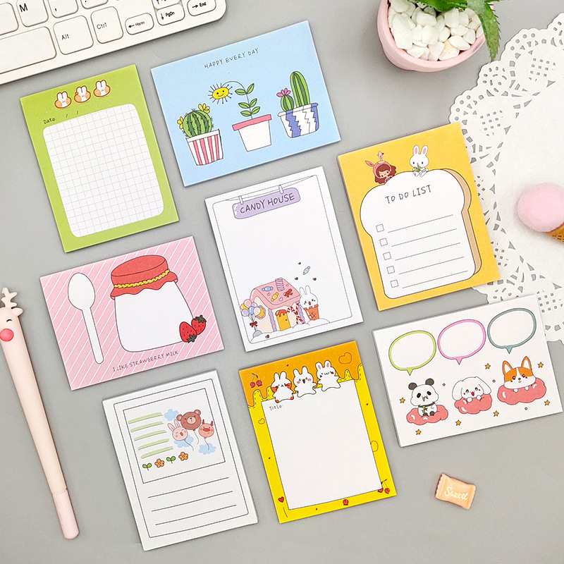 GIẤY NHỚ ĐỦ HÌNH DẠNG DỄ THƯƠNG GỌN NHẸ, TIỆN LỢI, DỄ MANG THEO T-CRAFT ^^