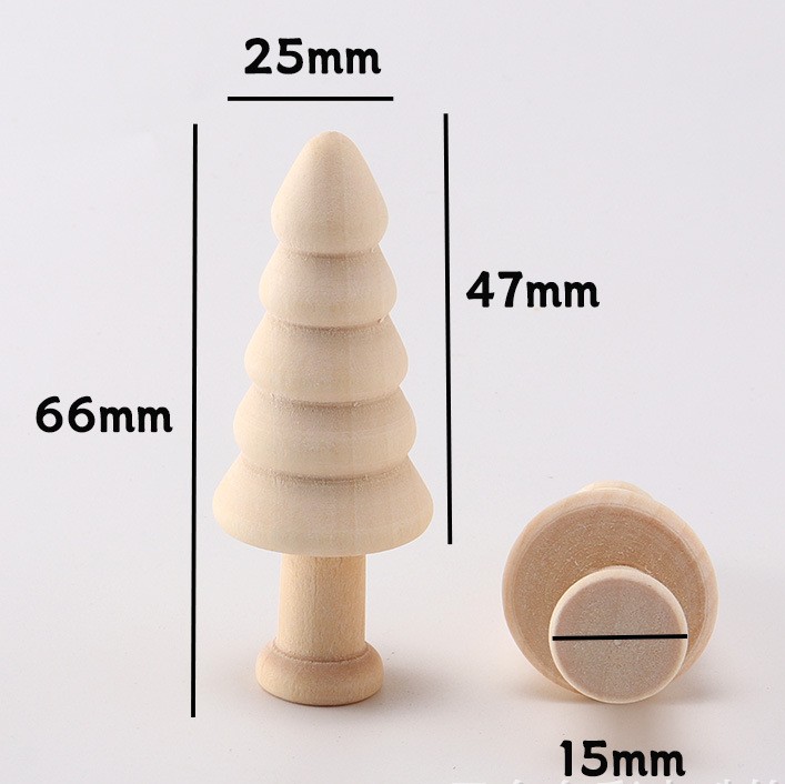 MÔ HÌNH GỖ MINI TỰ NHIÊN DECOR TRANG TRÍ NOEL PHONG CÁCH MINIMALIST T.CRAFT HOUSE