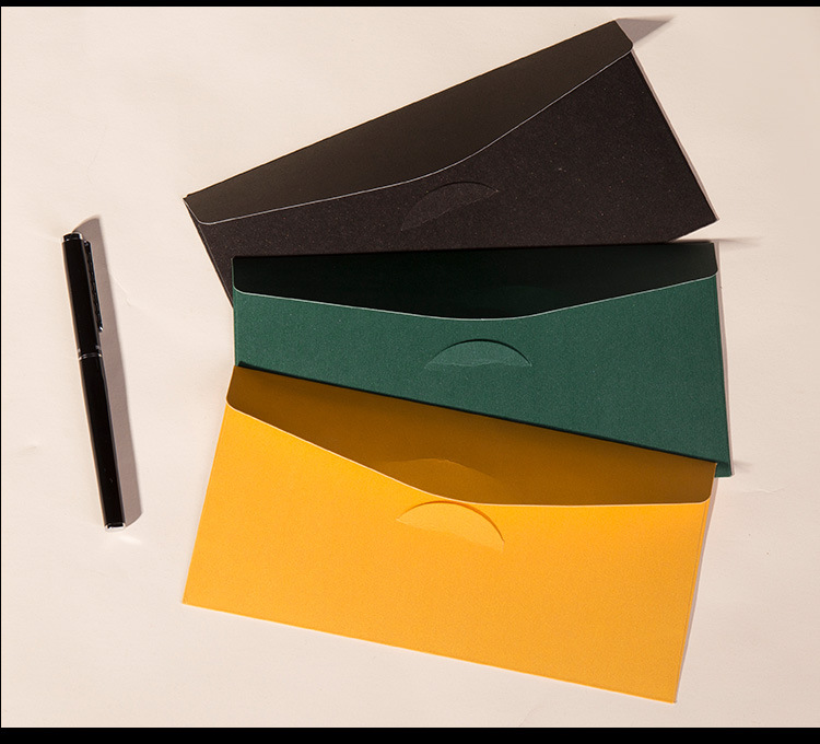 SET 5 BAO THƯ ÁNH KIM 250GSM KÍCH THƯỚC 220x110mm NHIỀU MÀU SẮC T.CRAFT HOUSE