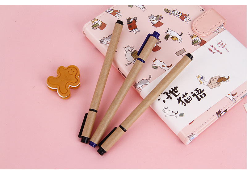 BÚT BI GEL GIẤY KRAFT PHONG CÁCH VINTAGE T.CRAFT HOUSE