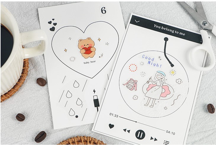 COMBO GIẤY NOTE NHIỀU GIAO DIỆN ĐỘC ĐÁO TRANG TRÍ TẬP VỞ, LƯU BÚT T-CRAFT ^^