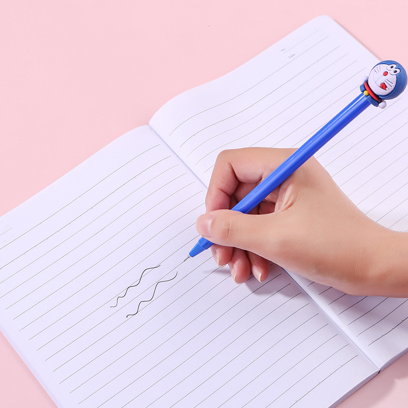 BÚT BI MỰC GEL ĐEN MÈO MÁY DORAEMON ĐẦU KIM 0.5MM T.CRAFT HOUSE