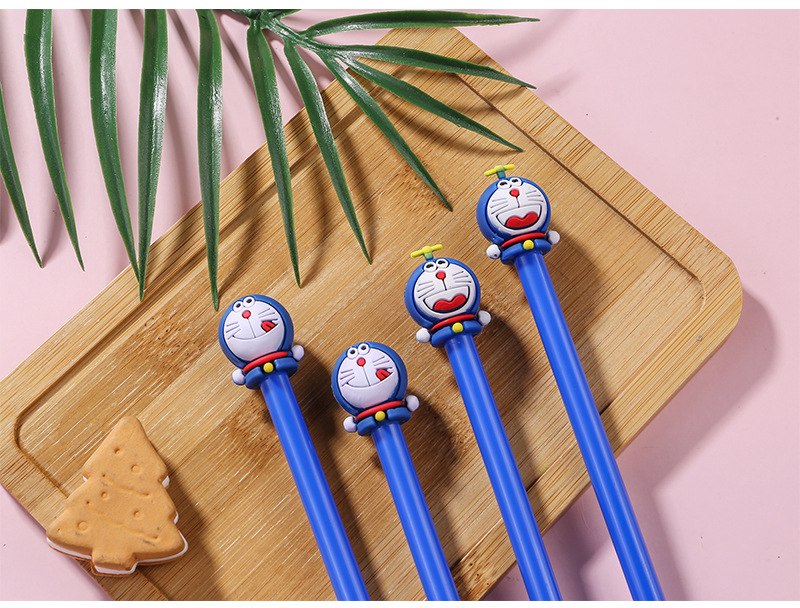 BÚT BI MỰC GEL ĐEN MÈO MÁY DORAEMON ĐẦU KIM 0.5MM T.CRAFT HOUSE