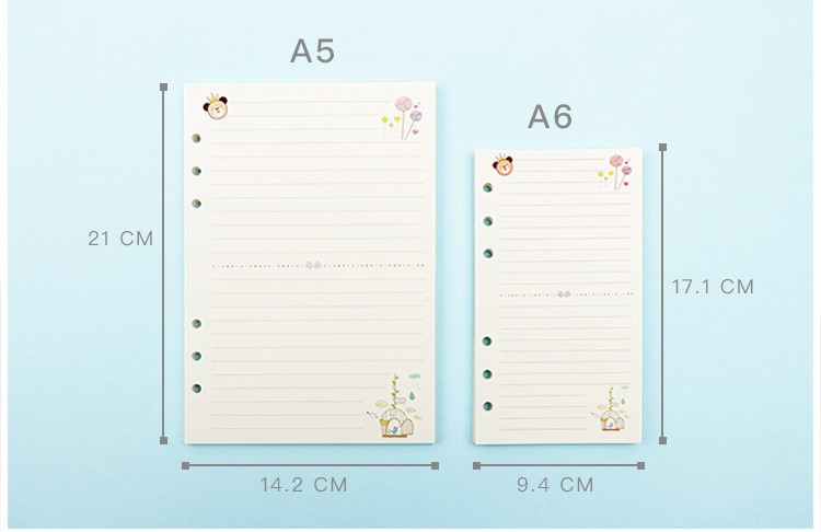 GIẤY REFILL SỔ BÌA CÒNG A5 DỄ XƯƠNG T.CRAFT HOUSE (KHÔNG BAO GỒM CÒNG)