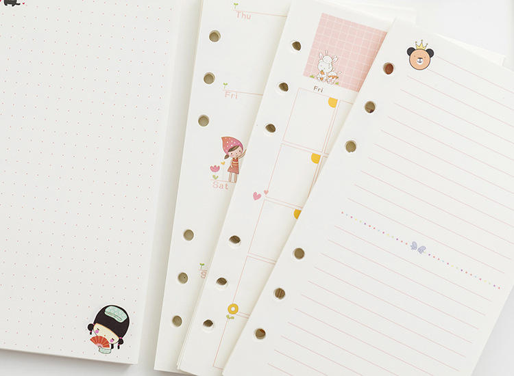 GIẤY REFILL SỔ BÌA CÒNG A6 DỄ XƯƠNG T.CRAFT HOUSE (KHÔNG BAO GỒM CÒNG)