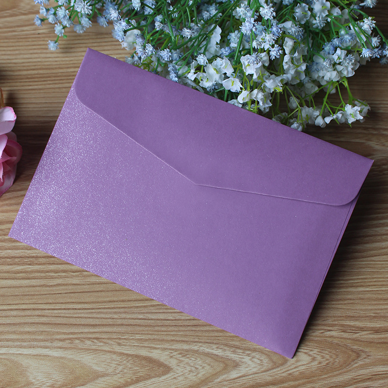 SET 5 BAO THƯ ÁNH KIM 130GSM KÍCH THƯỚC 137x197mm NHIỀU MÀU SẮC T.CRAFT HOUSE