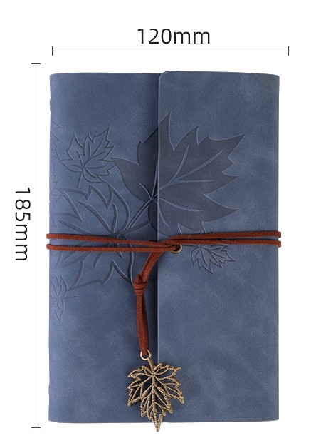 SỔ TAY DA HOẠ TIẾT LÁ PHONG CHÌM PHONG CÁCH VINTAGE T.CRAFT HOUSE