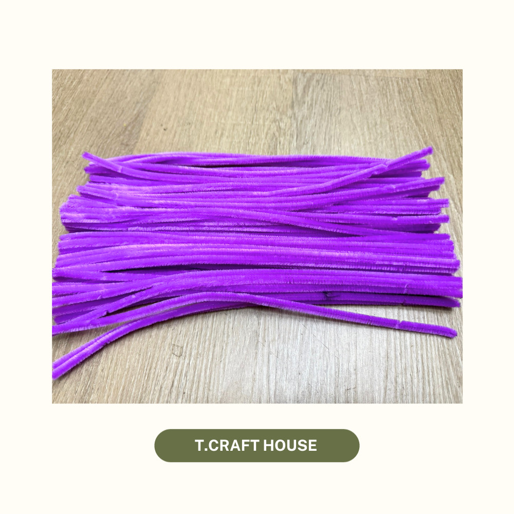COMBO 20 CÂY KẼM NHUNG LOẠI 1, NHUNG DÀY MỊN LÀM HOA VÀ PHỤ KIỆN T.CRAFT HOUSE