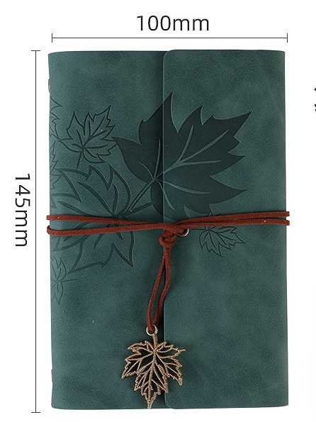 SỔ TAY DA HOẠ TIẾT LÁ PHONG CHÌM PHONG CÁCH VINTAGE T.CRAFT HOUSE