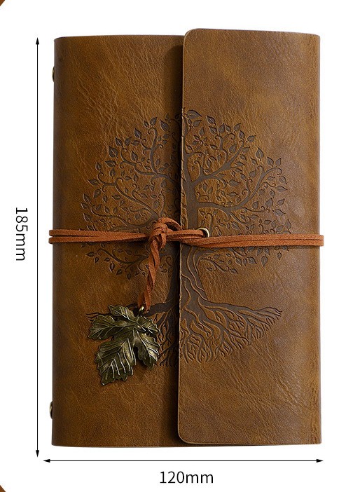 SỔ TAY DA HOẠ TIẾT CÂY CỔ THỤ PHONG CÁCH VINTAGE T.CRAFT HOUSE