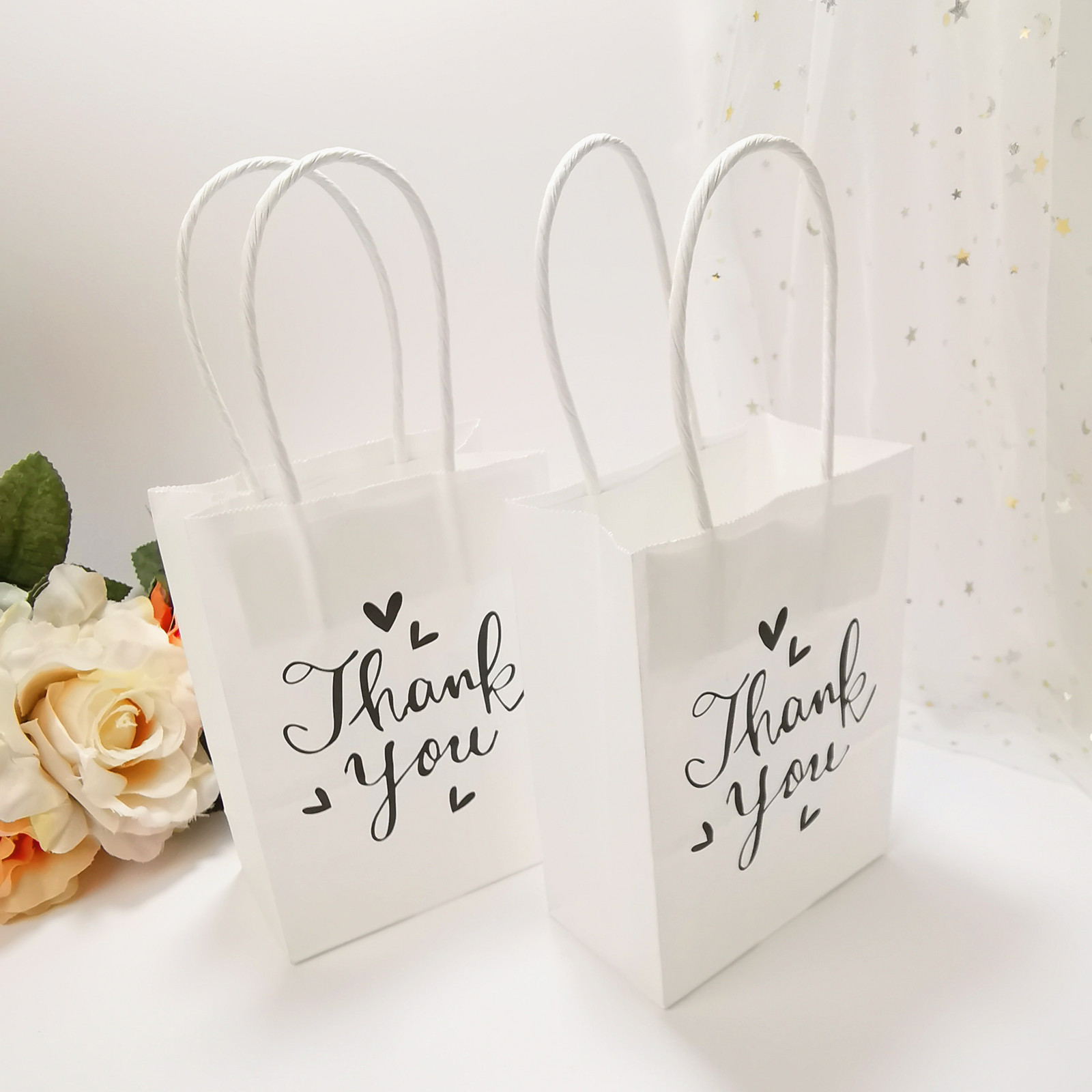 TÚI GIẤY ĐỰNG QUÀ THANK YOU HỌA TIẾT DỄ THƯƠNG PHONG CÁCH HÀN QUỐC T-CRAFT