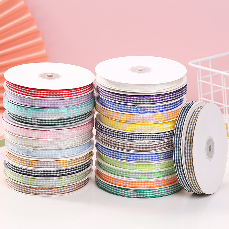 RUY BĂNG CARO ĐỦ MÀU TRANG TRÍ T-CRAFT