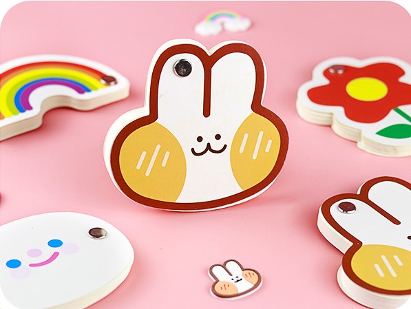 GIẤY NHỚ HÌNH CHÚ THỎ CON DỄ THƯƠNG VÀ CHIẾC LÁ XINH XẮN T-CRAFT ^^