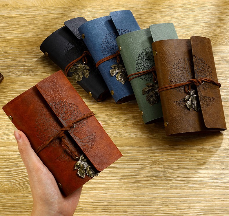 SỔ TAY DA HOẠ TIẾT CÂY CỔ THỤ PHONG CÁCH VINTAGE T.CRAFT HOUSE