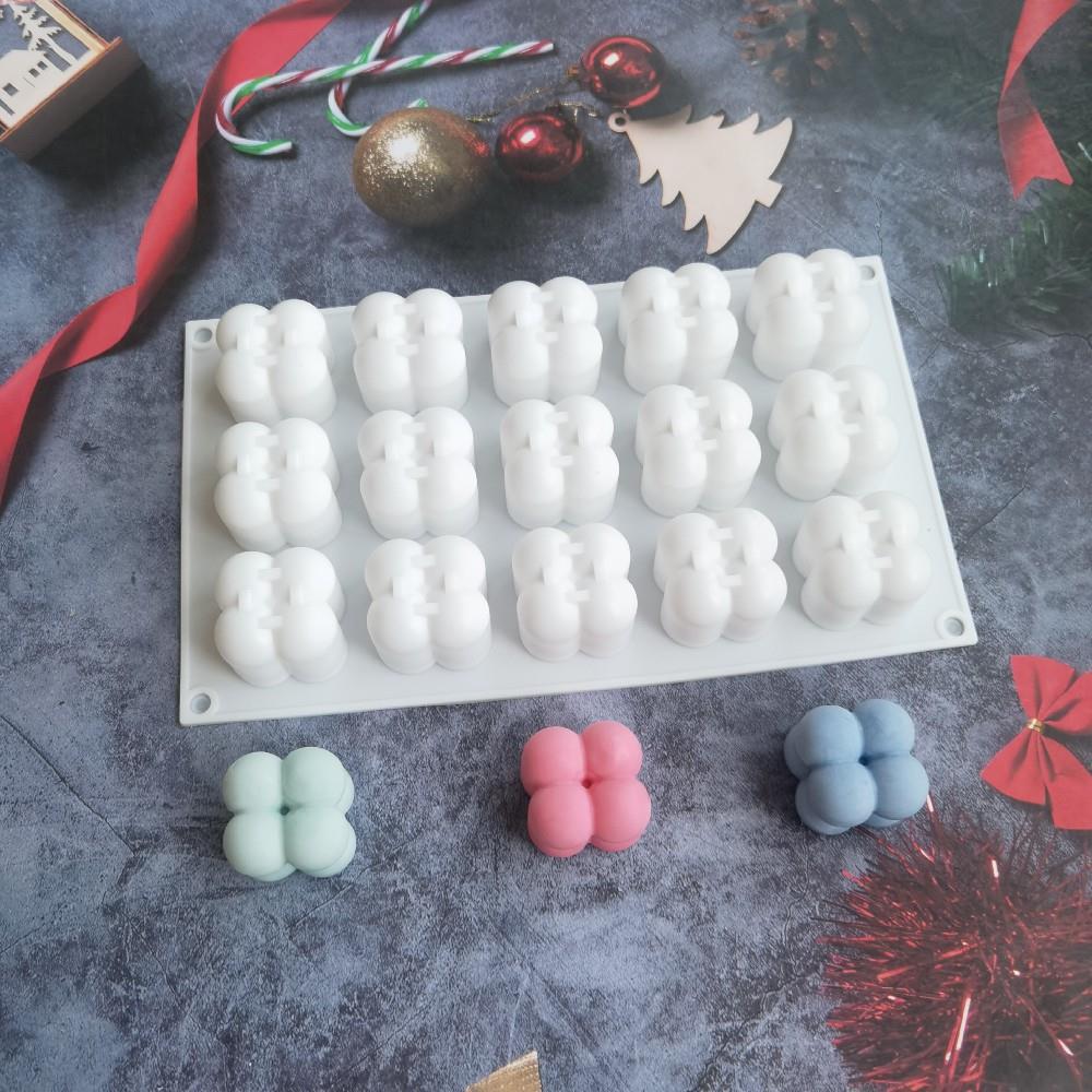 KHUÔN SILICON LOẠI 1 CAO CẤP LÀM SÁP THƠM, RESIN,THẠCH CAO, XÀ PHÒNG HÌNH 15 RUBIK MINI T.CRAFT HOUSE