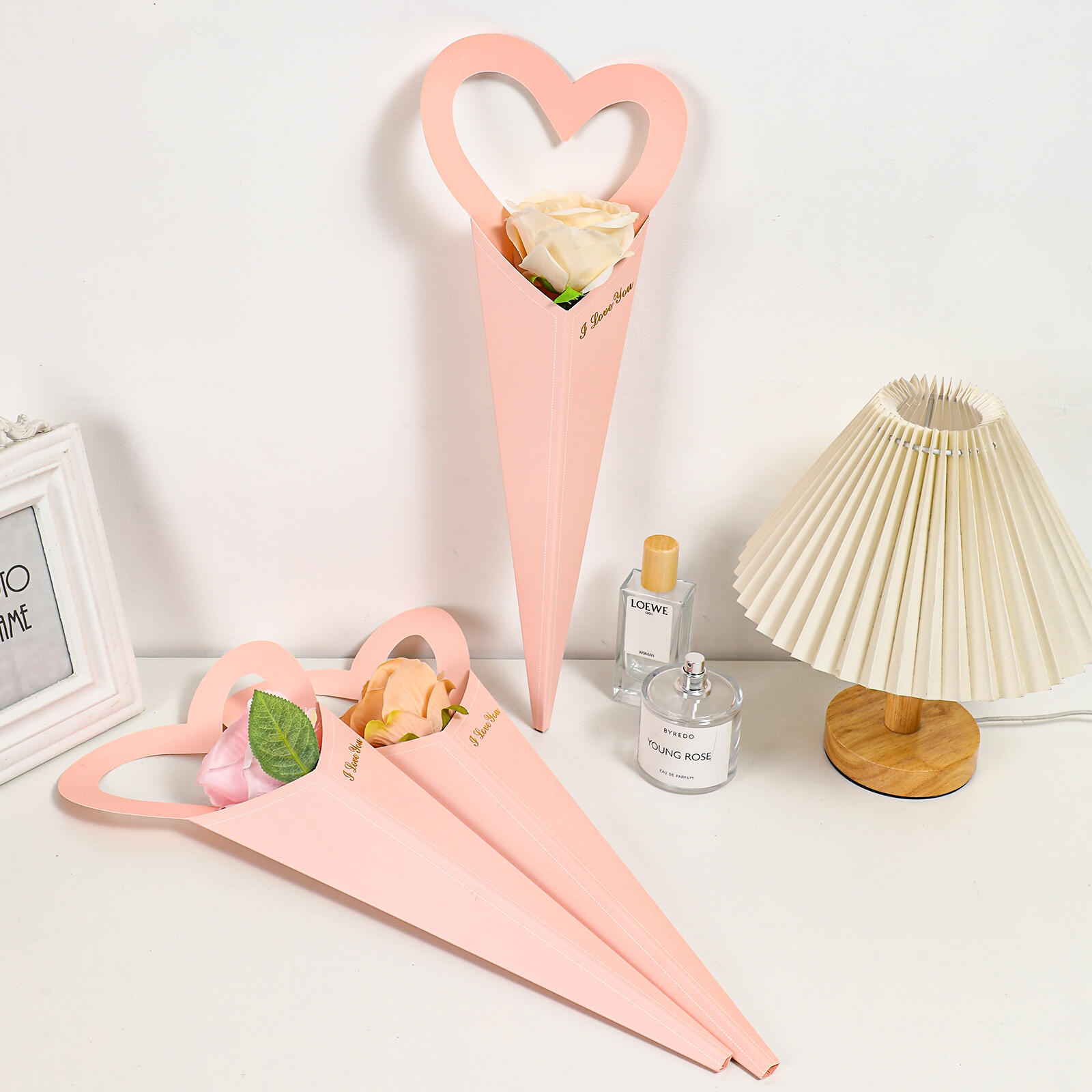 SET 5 TÚI ĐỰNG HOA ỐC QUẾ TRÁI TIM STYLE HÀN QUỐC – QUÀ TẶNG THIẾT KẾ ĐỘC ĐÁO T.CRAFT HOUSE