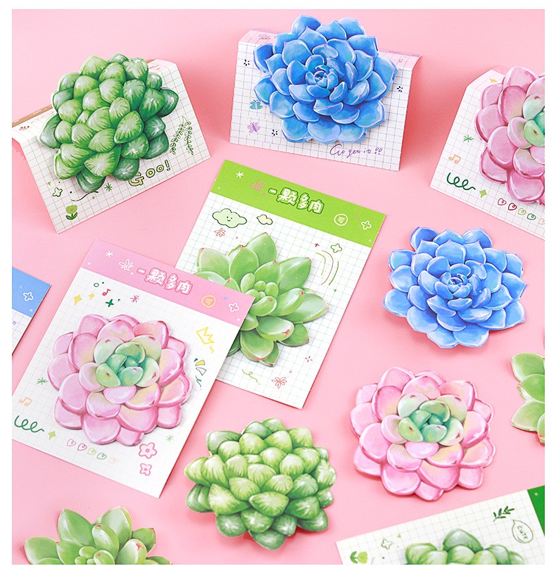 COMBO 4 SET GIẤY NHỚ HÌNH HOA XINH XẮN PHONG CÁCH RETRO T.CRAFT HOUSE