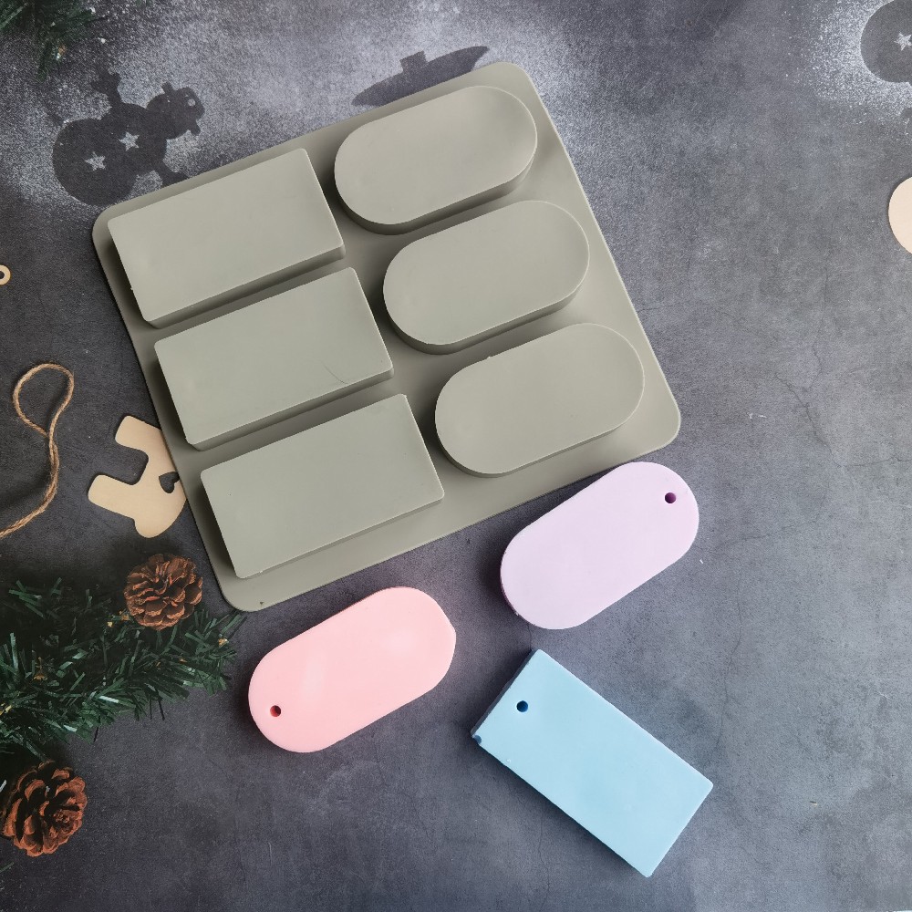 KHUÔN SILICON LOẠI 1 CAO CẤP LÀM SÁP THƠM, RESIN,THẠCH CAO, XÀ PHÒNG HÌNH CHỮ NHẬT VÀ ELIP T.CRAFT HOUSE