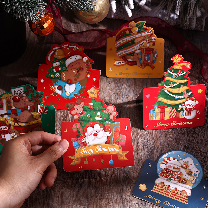 COMBO NGẪU NHIÊN 10 THIỆP IN MINI CHỦ ĐỀ GIÁNG SINH DỄ THƯƠNG VÀ ĐẦY MÀU SẮC T.CRAFT HOUSE - MẪU 5