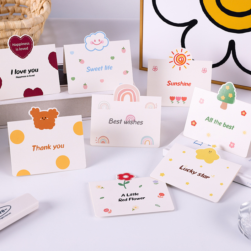 COMBO NGẪU NHIÊN 10 THIỆP IN MINI DỄ THƯƠNG NHIỀU CHỦ ĐỀ T.CRAFT HOUSE (KHÔNG GỒM BAO THƯ)