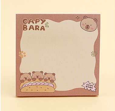 GIẤY NHỚ/ GIẤY GHI CHÚ CHỦ ĐỀ CAPYBARA SIÊU YÊU T.CRAFT HOUSE