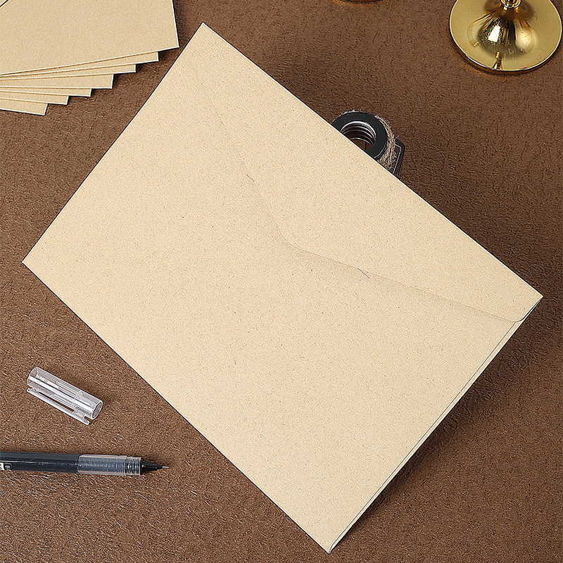 SET 5 BAO THƯ KRAFT TRƠN MÀU VINTAGE PHONG CÁCH RETRO CHẤT LƯỢNG CAO T.CRAFT HOUSE