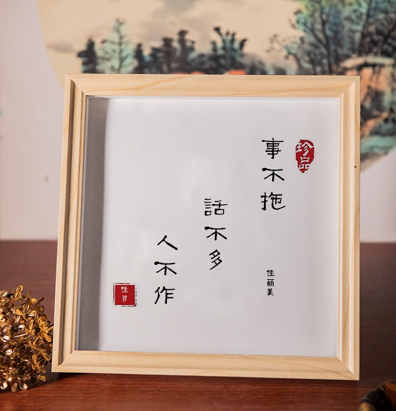 KHUNG ẢNH GỖ MẶT KÍNH LÀM TRANH DECOR TRANG TRÍ ĐỂ BÀN T.CRAFT HOUSE-NVLG