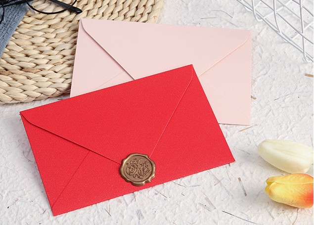 SET 5 BAO THƯ ÁNH KIM 250GSM KÍCH THƯỚC 11x16cm T.CRAFT HOUSE (KHÔNG BAO GỒM CON DẤU SÁP)