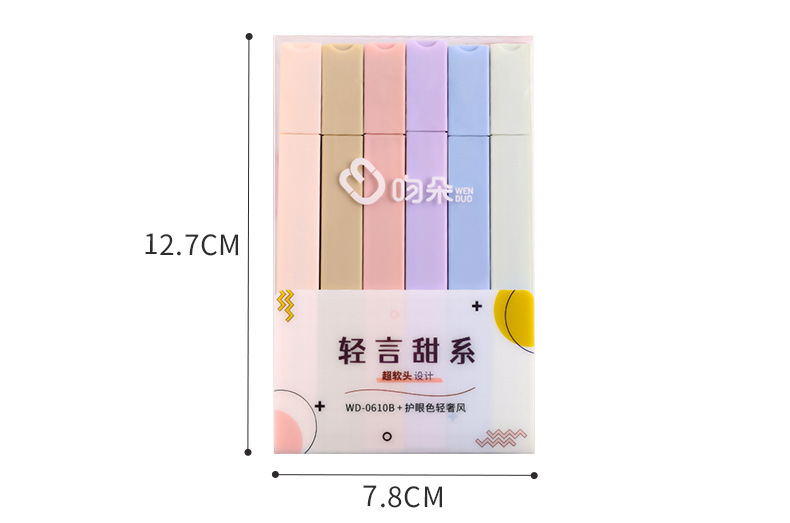 BÚT HIGHLIGHT DẠ QUANG ĐÁNH DẤU TRANG TRÍ MÀU PASTEL T.CRAFT HOUSE