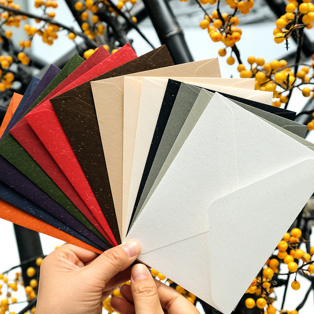 SET 5 BAO THƯ LỤA CỔ ĐIỂN ĐIỂM HOẠ TIẾT MƯA RƠI PHONG CÁCH RETRO T.CRAFT HOUSE