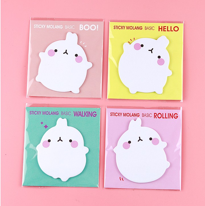 COMBO 4 SET GIẤY NHỚ THỎ CON ĐÁNG YÊU XINH XẮN T.CRAFT HOUSE
