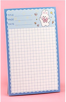 GIẤY NHỚ/ GIẤY GHI CHÚ HÌNH CHỮ NHẬT NHIỀU HOẠ TIẾT HOẠT HÌNH XINH XẮN DỄ THƯƠNG T.CRAFT HOUSE