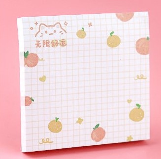 GIẤY NHỚ HÌNH VUÔNG CHỦ ĐỀ TRÁI CÂY ĐANG DẠNG, MÀU SẮC T-CRAFT  ^^