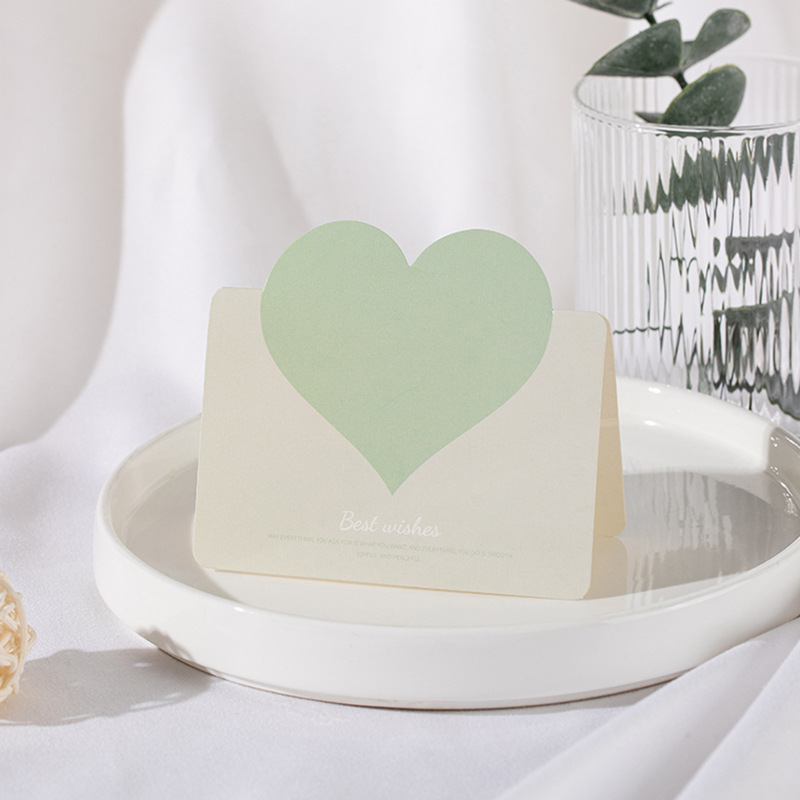 COMBO NGẪU NHIÊN 10 THIỆP IN MINI TRÁI TIM ĐƠN GIẢN VÀ NHIỀU MÀU SẮC T.CRAFT HOUSE (KHÔNG BAO THƯ) - MẪU 2