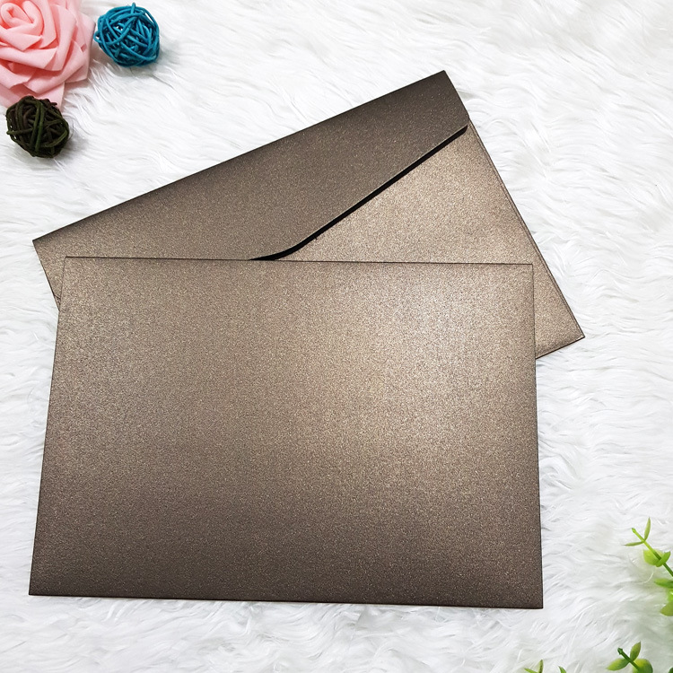 SET 5 BAO THƯ ÁNH KIM 250GSM KÍCH THƯỚC 160x230mm NHIỀU MÀU SẮC T.CRAFT HOUSE