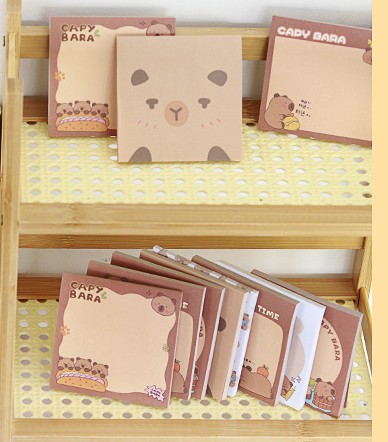 GIẤY NHỚ/ GIẤY GHI CHÚ CHỦ ĐỀ CAPYBARA SIÊU YÊU T.CRAFT HOUSE