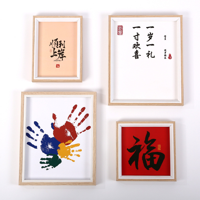 KHUNG ẢNH GỖ VIỀN TRẮNG MẶT MICA LÀM TRANH DECOR TRANG TRÍ ĐỂ BÀN T.CRAFT HOUSE-NVLG