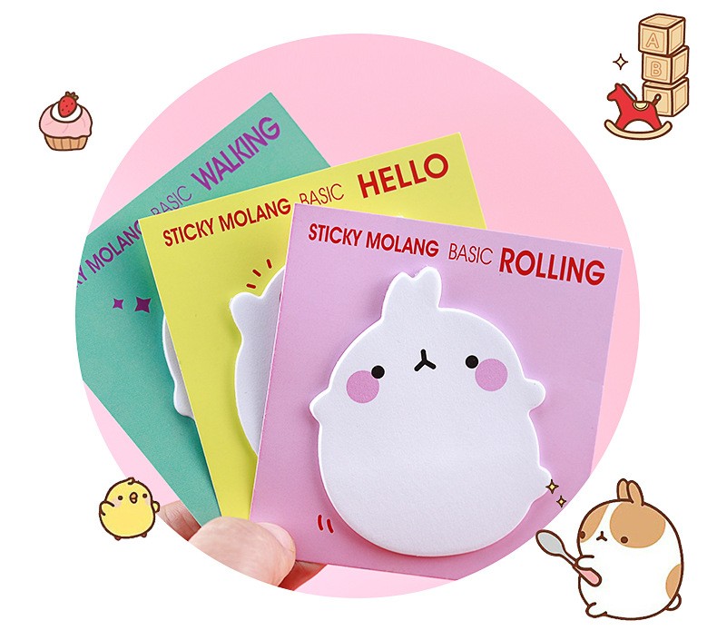 COMBO 4 SET GIẤY NHỚ THỎ CON ĐÁNG YÊU XINH XẮN T.CRAFT HOUSE
