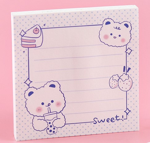 GIẤY NHỚ CHỦ ĐỀ ĐÔI BẠN DỄ THƯƠNG BEAR AND BUNNY T-CRAFT