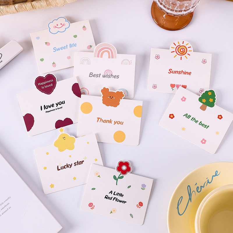 COMBO NGẪU NHIÊN 10 THIỆP IN MINI DỄ THƯƠNG NHIỀU CHỦ ĐỀ T.CRAFT HOUSE (KHÔNG GỒM BAO THƯ)