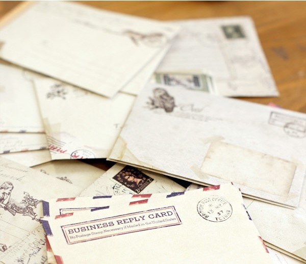 SET 12 BAO THƯ MINI PHONG CÁCH VINTAGE CỔ ĐIỂN T.CRAFT HOUSE