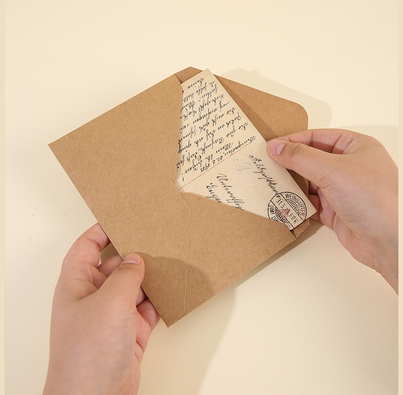 SET 5 BAO THƯ CAO CẤP TRƠN DÀY 180GSM KÍCH THƯỚC 13.5x18.5CM NHIỀU MÀU SẮC T.CRAFT HOUSE