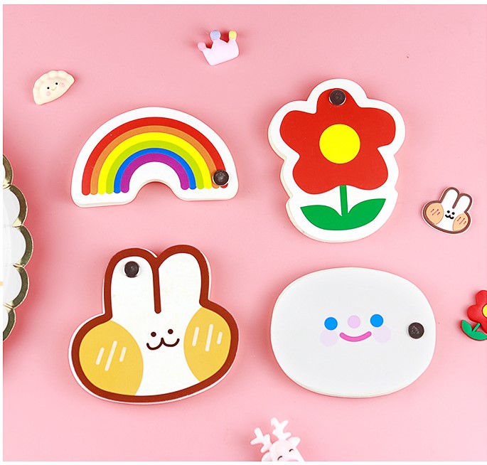 GIẤY NHỚ HÌNH CHÚ THỎ CON DỄ THƯƠNG VÀ CHIẾC LÁ XINH XẮN T-CRAFT ^^