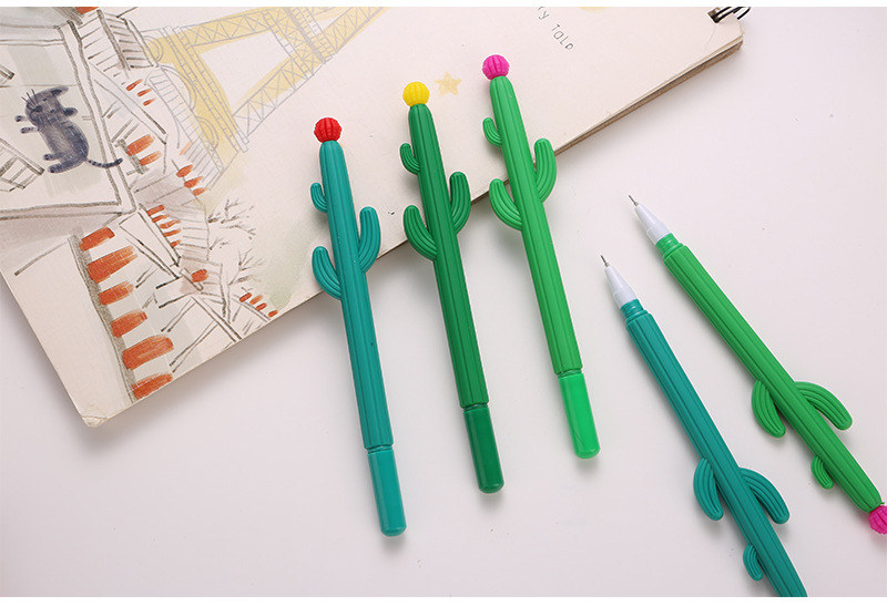 BÚT BI MỰC GEL MÀU ĐEN HÌNH CÂY XƯƠNG RỒNG ĐẦU KIM 0.5MM T.CRAFT HOUSE