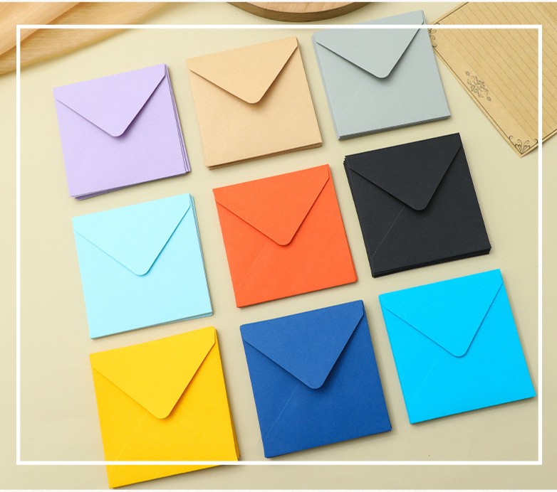 SET 5 BAO THƯ TRƠN VUÔNG 120GSM NHIỀU KÍCH THƯỚC T.CRAFT HOUSE